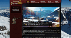 Desktop Screenshot of jaegerstuebli-matt.ch